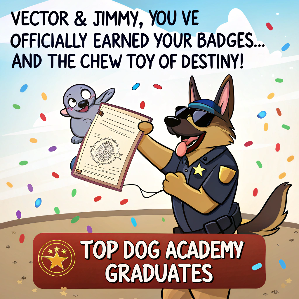 Make a dangerous police dog, a german shephard Congratulations Card