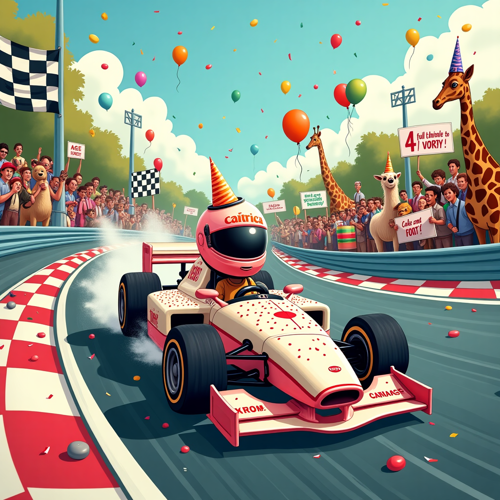 Formula 1 racing , , , , , , and Birthday Card