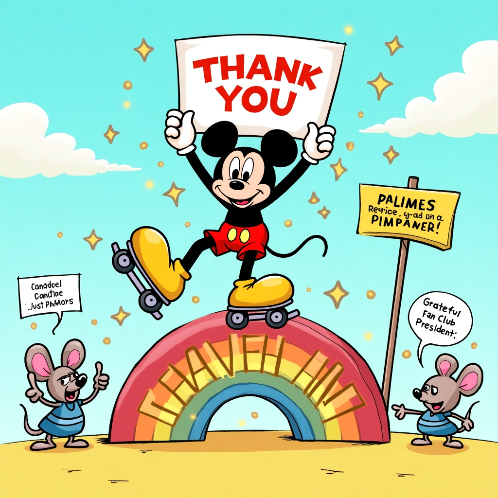 Mickey mouse Thank-you Card