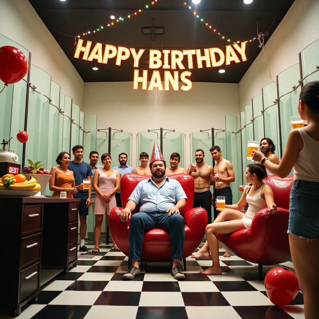 Beer drinking, Shower , Showroom, Boss, Apple, Fruit, and Drunk Birthday Card
