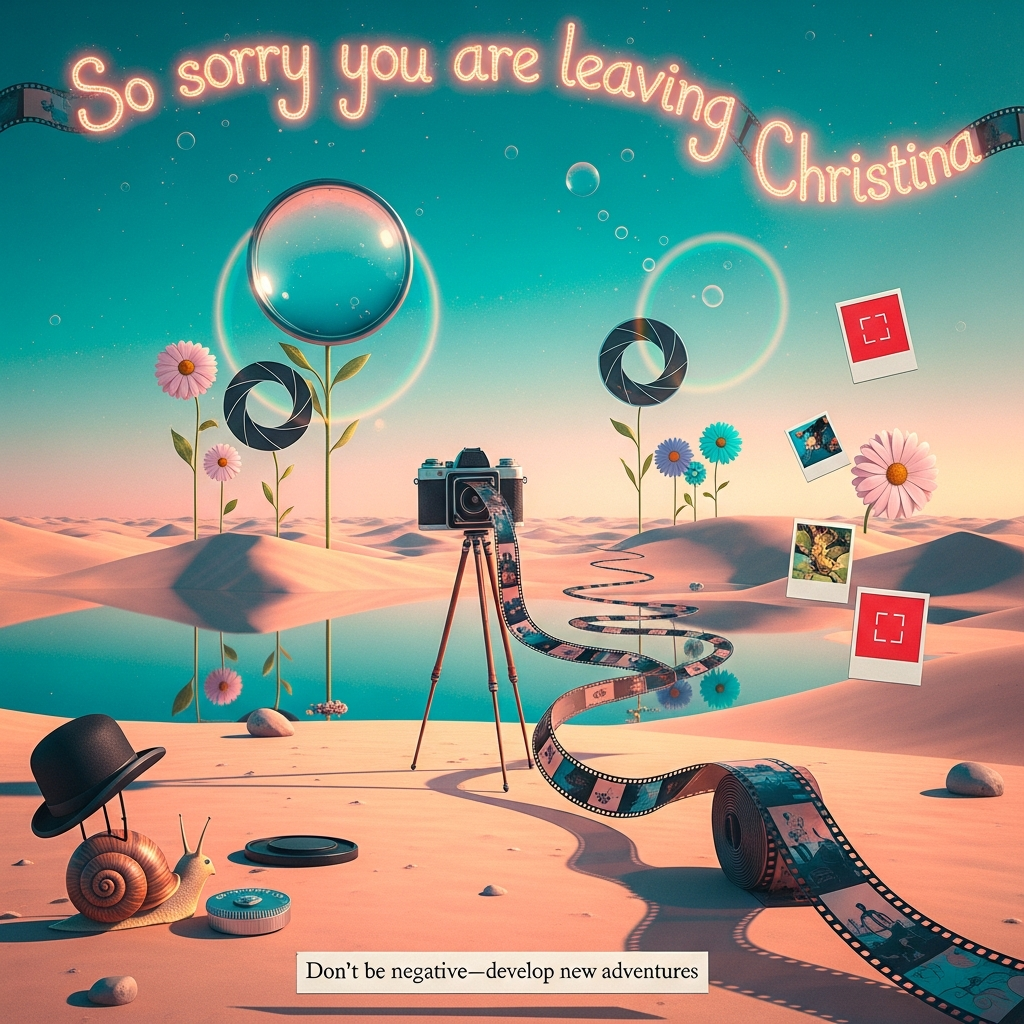 Photography, and Farewell Card