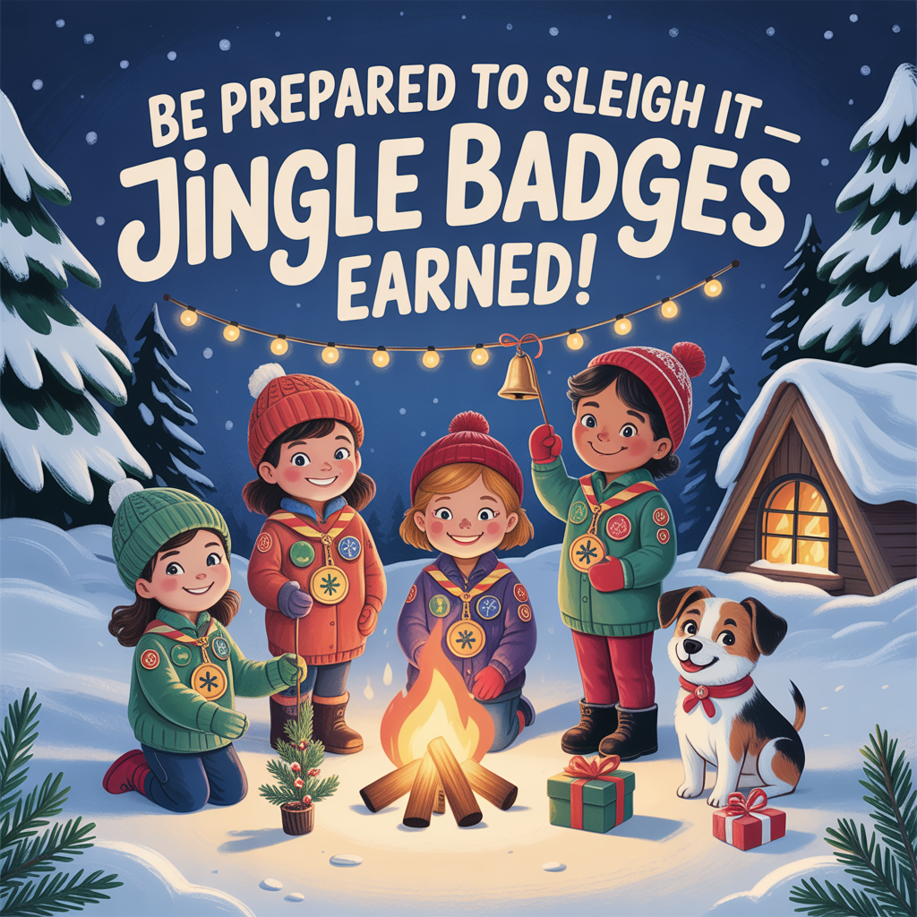 Scouts,girlguides, and Christmas Card