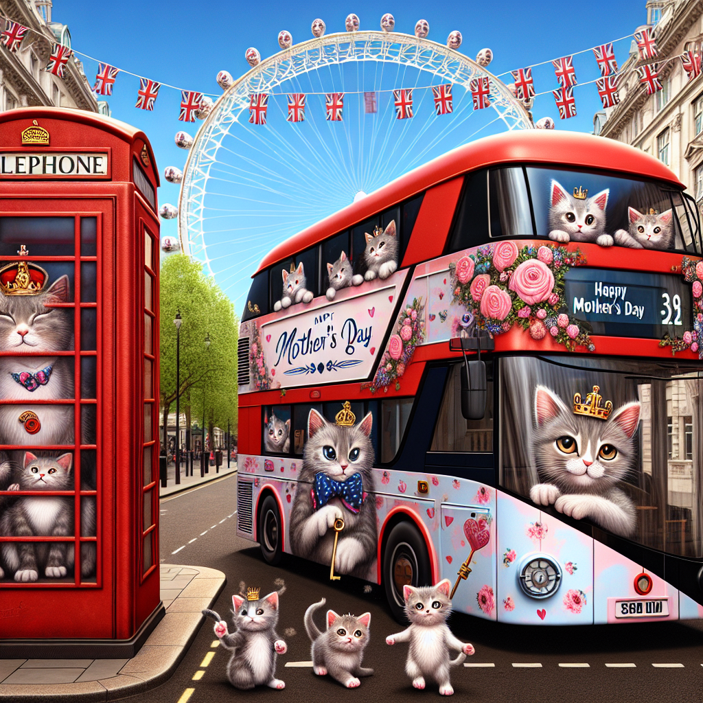 British Monarchy , Cats, London, and Sons Mothers-day Card