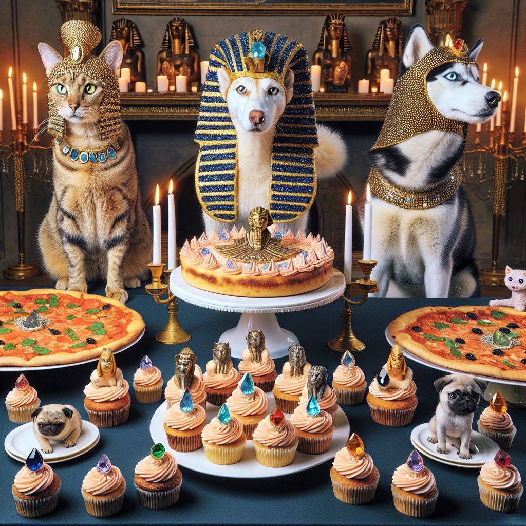 Cats, Huskies, Pugs, Egypt, Tigers, Cupcakes, and Pizza Birthday Card