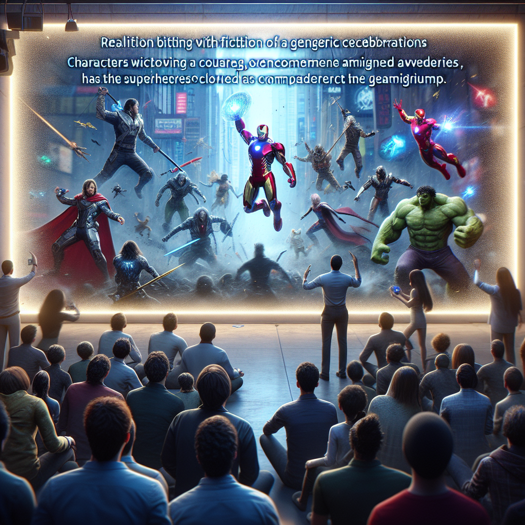 In a room bathed in an exciting tension, a celebration happens. Characters brimming with courage, mirroring the power and prowess of generic superheroes, find their place in this milieu. Reality intersects fiction; as manifested avatars overcome imagined adversaries, the individual loses themselves in their tangible success. Recognition moves fluidly, just as the storylines in the gaming world, commending their victory with equal importance as the superheroes that guide their adventures. The scene is a seamless fusion of life's unfiltered reality and the fantastical worlds of video games.
Generated with these themes: Video games, Resident Evil, and Marvel superheroes.
Made with ❤️ by AI.