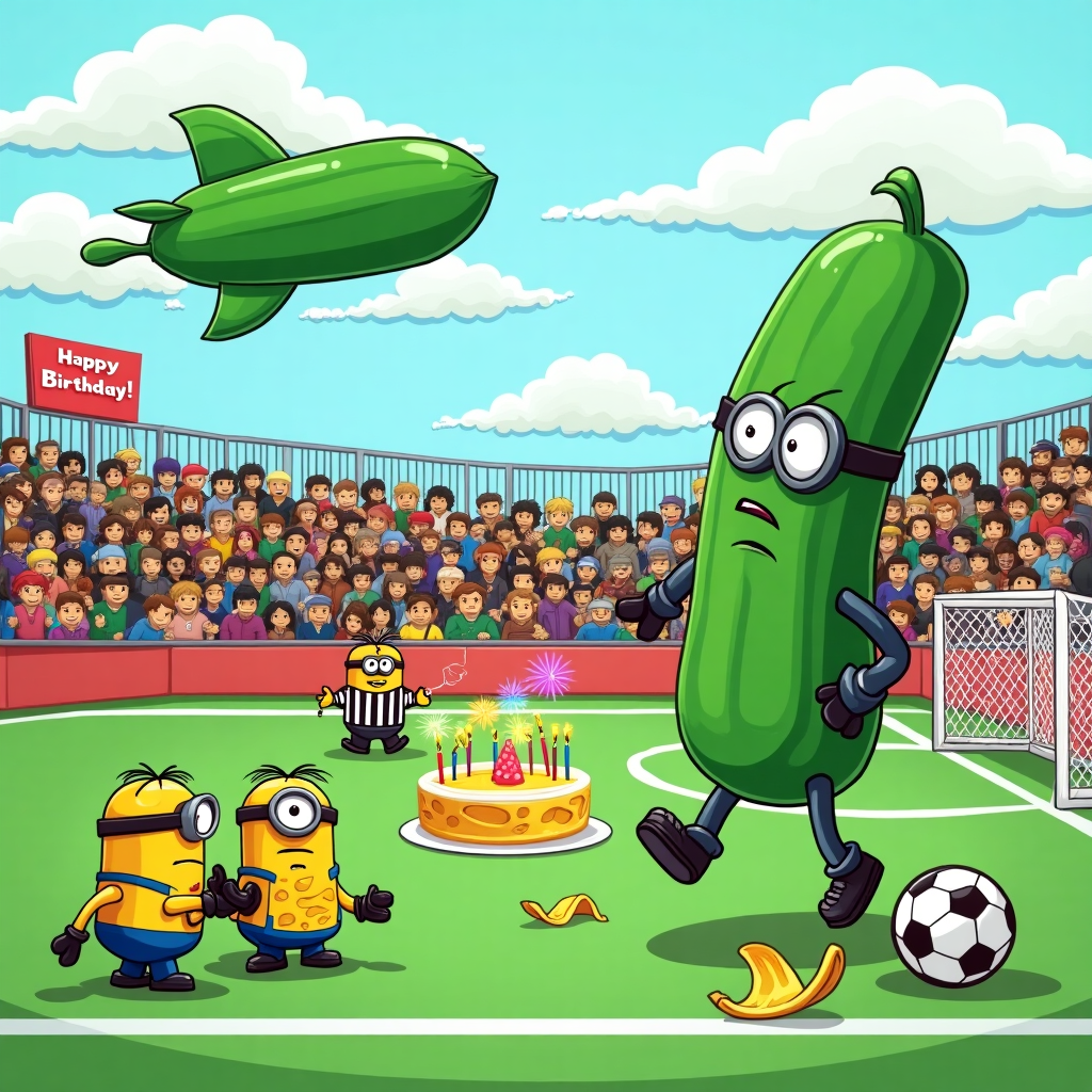 Pickle, Lego, Minion, and Sports Birthday Card