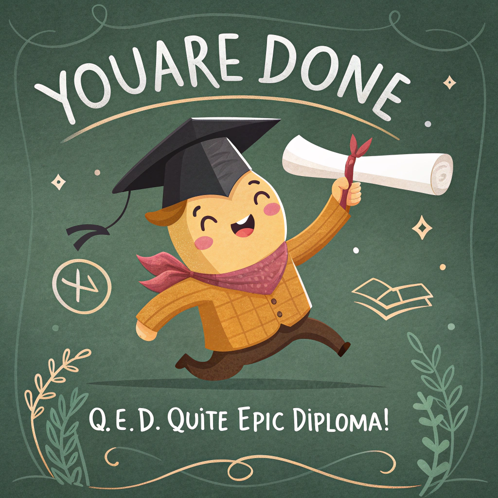 Learning maths graduating, and Congratulations Card