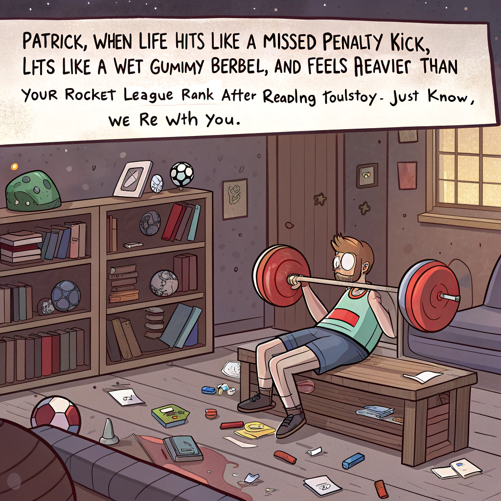 Soccer, Rocket League , Weight lifting , Books, Candy, Woman, and Man Sympathy Card