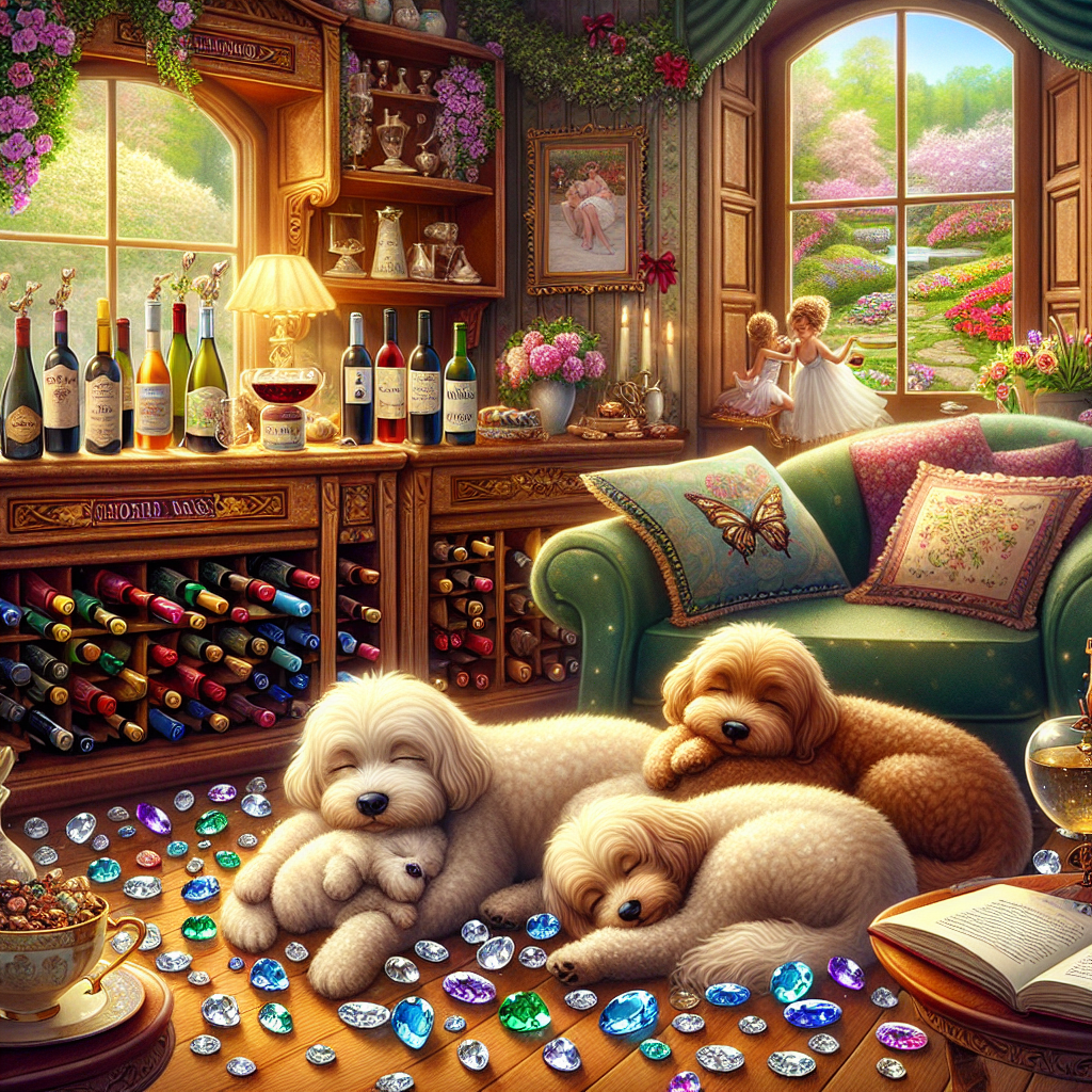 Dogs, Wine, Holidays, Spa, Dancing, Ballroom dancing, Gems, Jewels, Fairies, Flowers, Victorian, Romance, Books, and Love Mothers-day Card