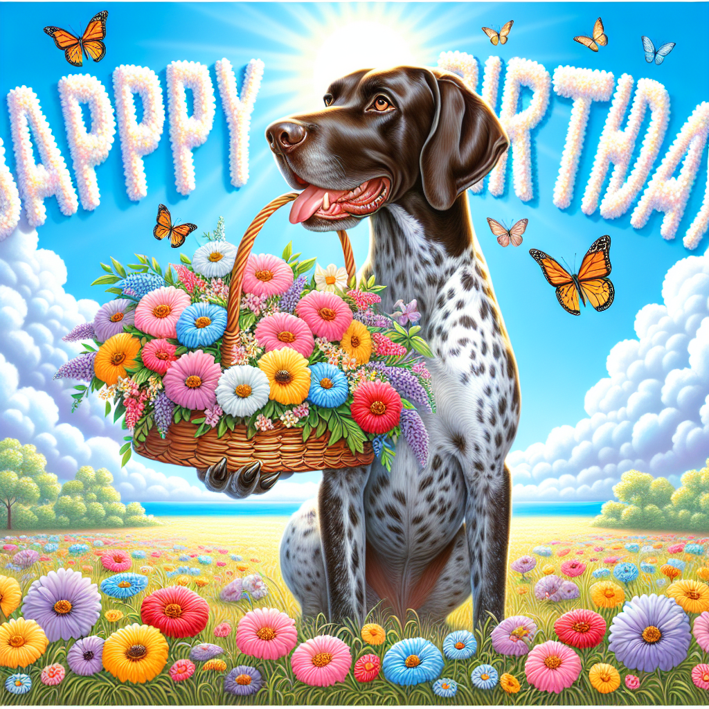 German Shorthaired Pointer Birthday Card