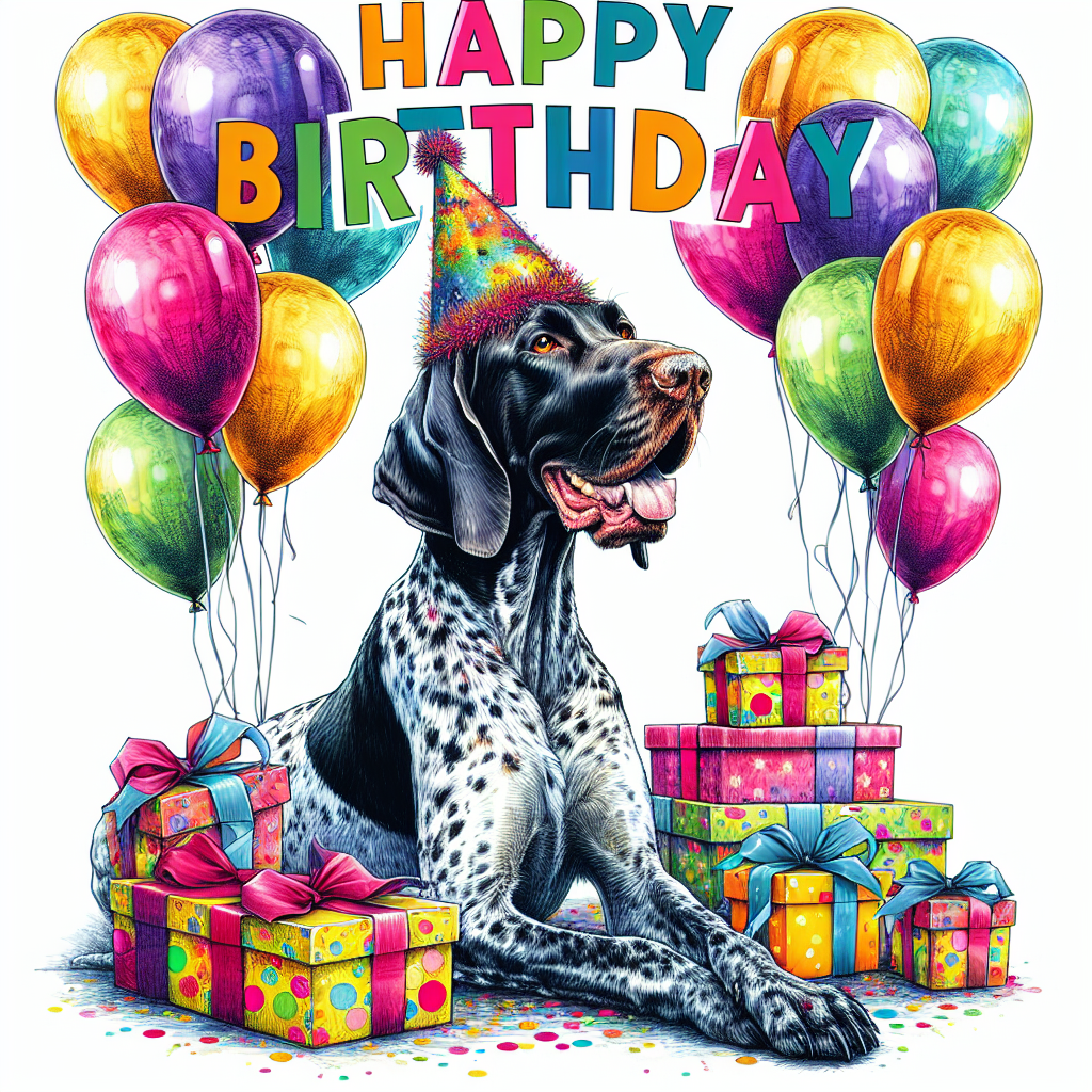 German Shorthaired Pointer Birthday Card