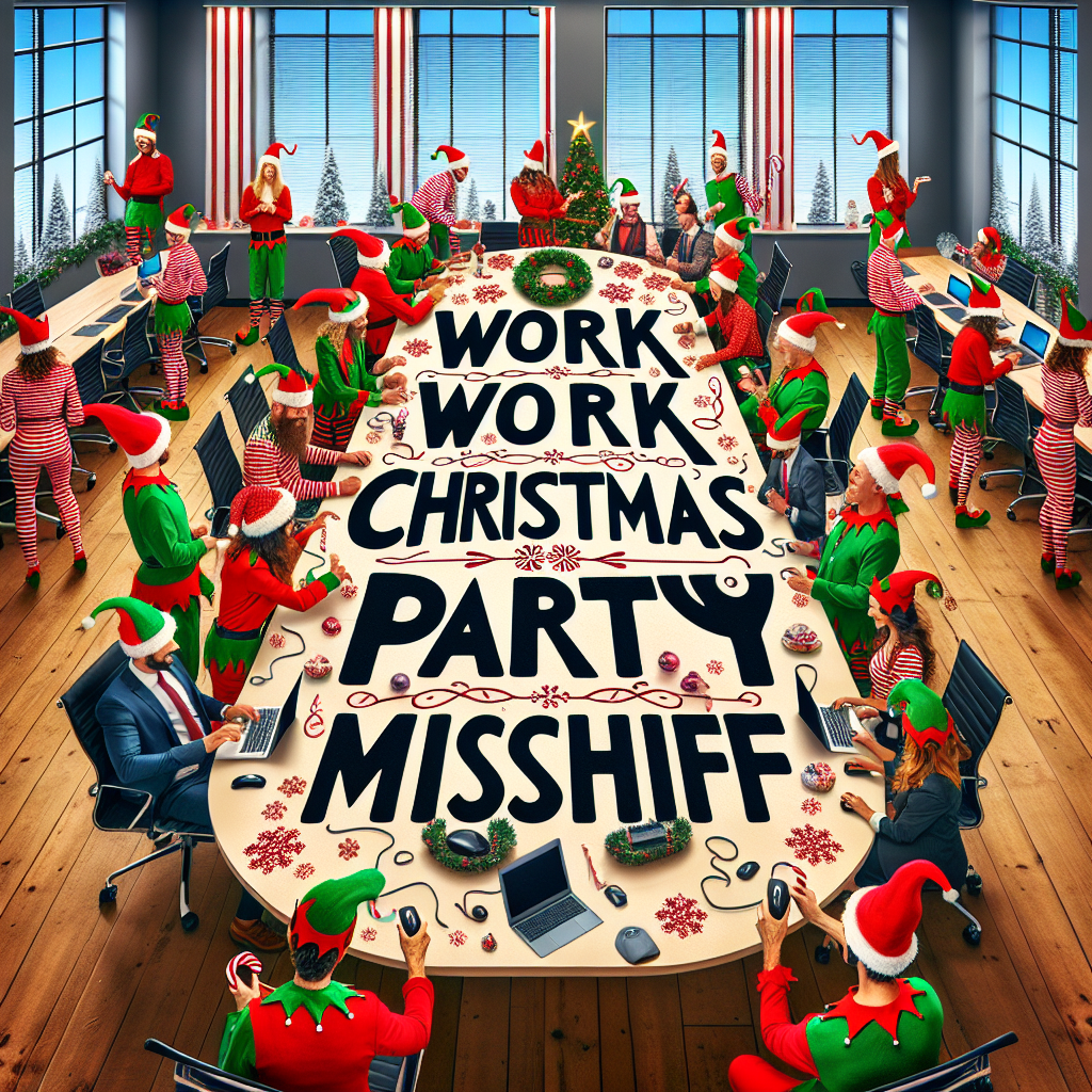 WORK CHRISTMAS PARTY MISCHIEF Christmas Card