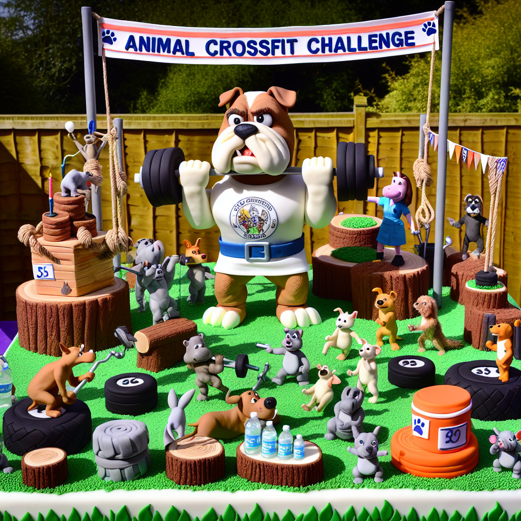 Imagine an interesting birthday cartoon scene unfolding at an outdoor fitness challenge set up for animals. At the center of the scene, you have a bulldog character wearing a weightlifting belt, roaring enthusiastically, urging a cheering crowd of various animals. A hippopotamus clad in a vet technician uniform is distributing water bottles from a cooler decorated with paw print stickers. The birthday 'gym' is a unique mix of natural elements composed of tree stump weights and vine ropes. In this quirky version of a Crossfit jungle gym, you can find a nimble squirrel ingeniously navigating through a tire obstacle course. Just behind this bustling scene is a large banner proclaiming, 'Animal Crossfit Challenge!' A cake, creatively made to resemble a layered fitness mat, holds center stage on a picnic table - the edible figurines of animals performing assorted exercises on each tier adds to its charm. The scenario is perfectly encapsulated by a series of witty 'no cheat day' and 'lift, laugh, love' motivational posters affixed here and there on nearby trees.
Generated with these themes: Crossfit, Gym, Vet Technician, and Animal.
Made with ❤️ by AI.