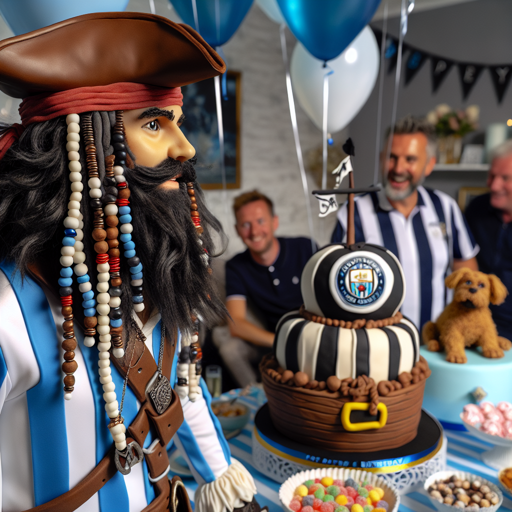 Jack sparrow.  Kilmarnock FC. Brown dog Birthday Card
