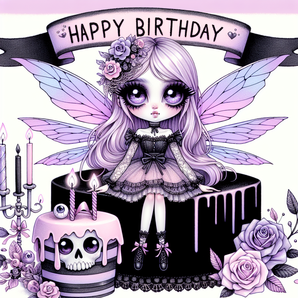 Goth Birthday Card