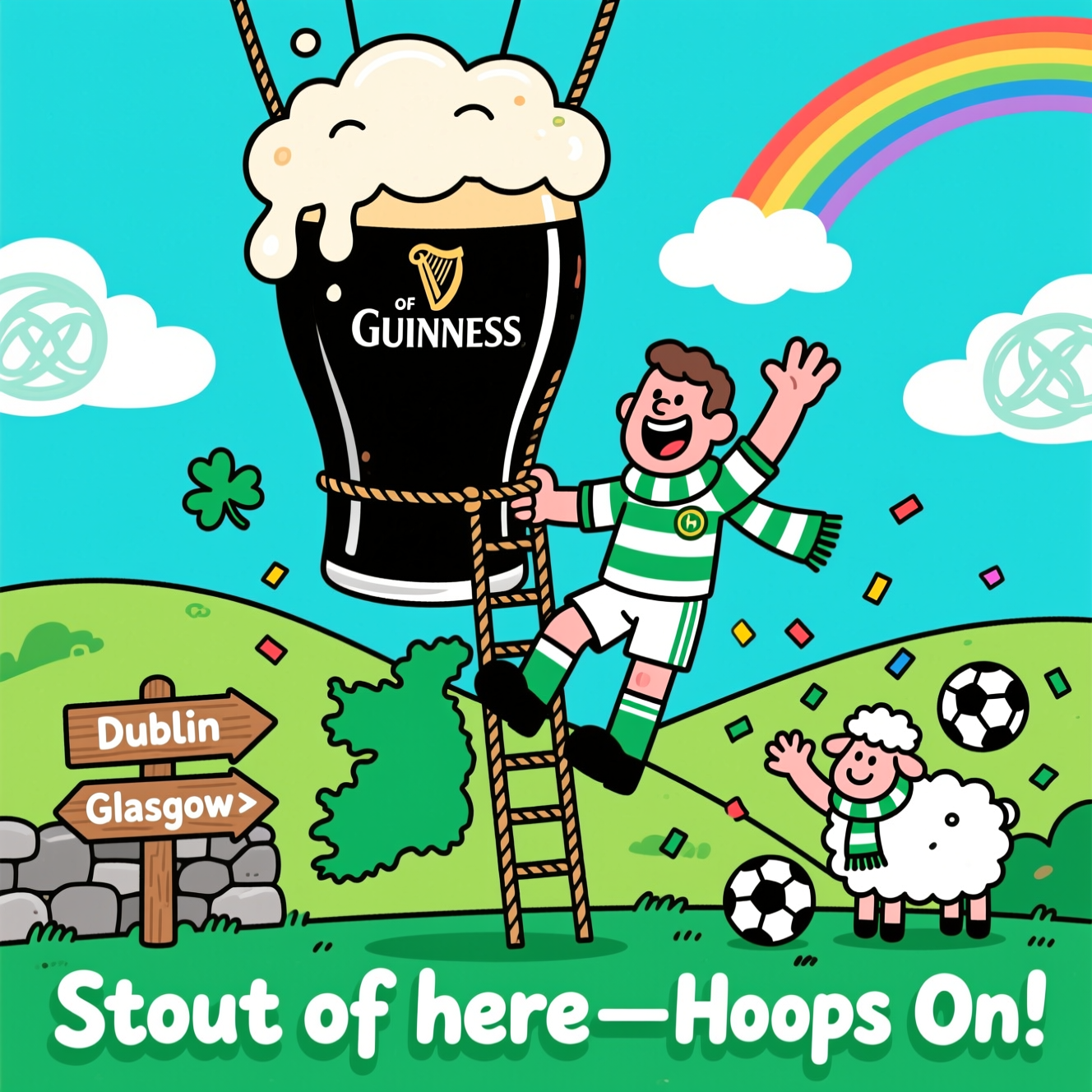 Guinness, Ireland, Celtic Football Club, and Farewell Card
