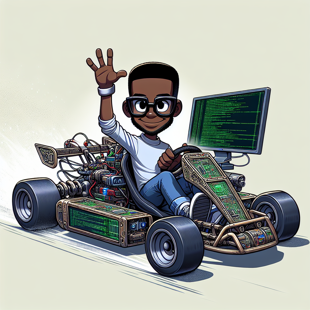 Racing, Nerd, Japanese Anime, Coding, and Black Skin Farewell Card