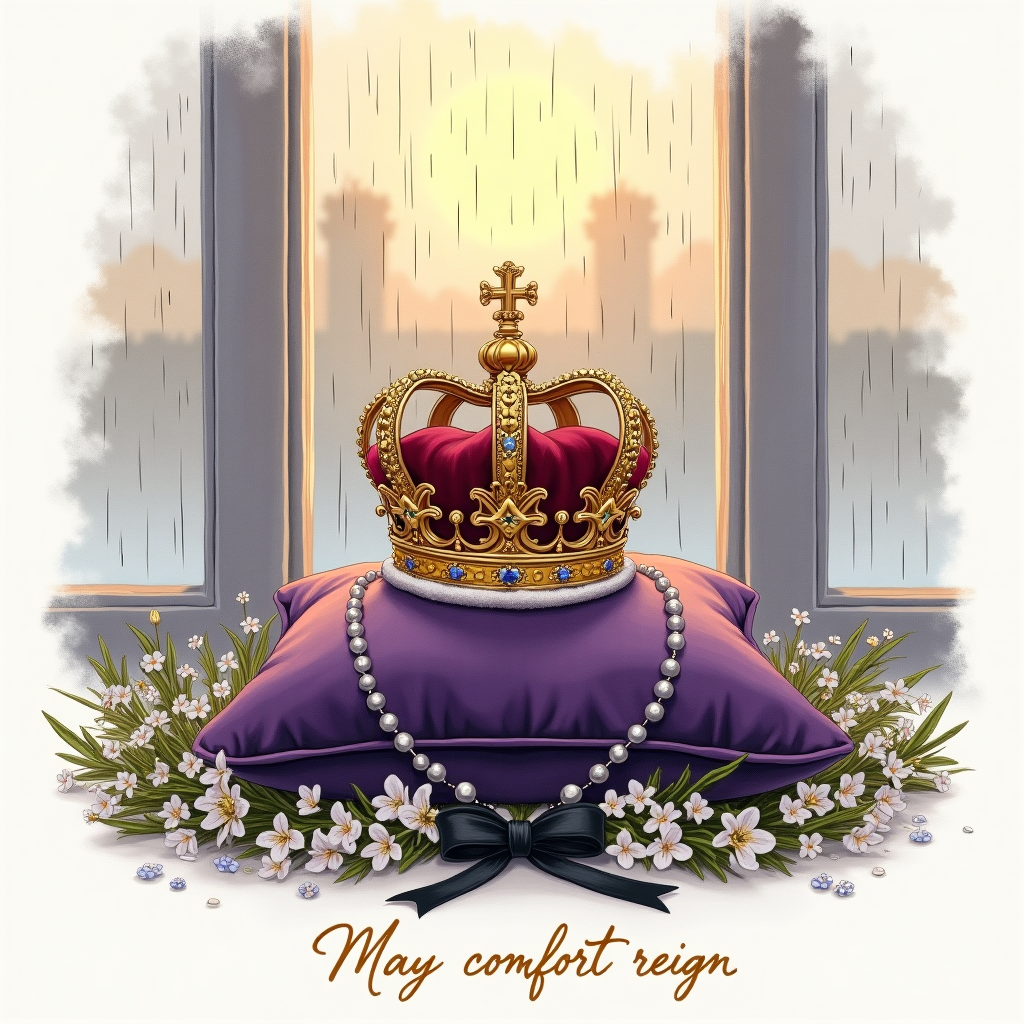 Queen Elizabeth , and Sympathy Card