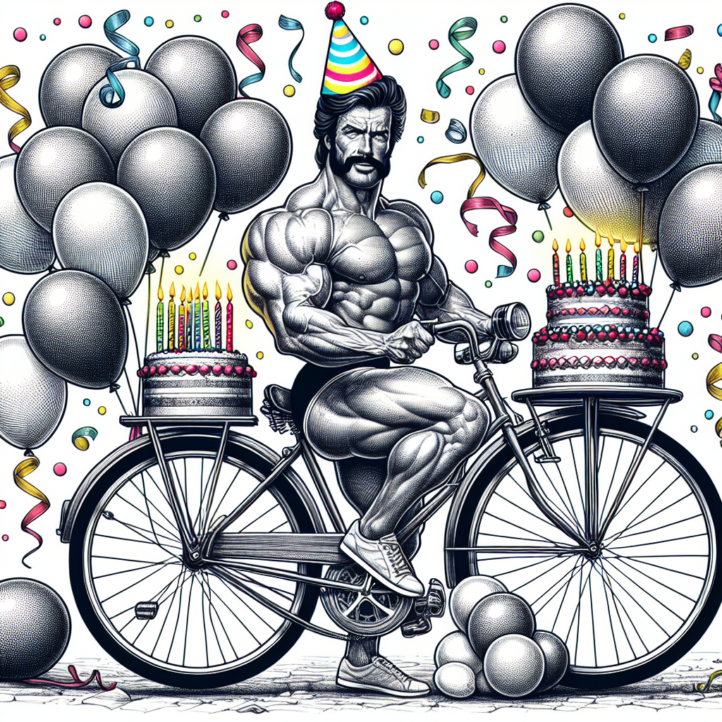 Iggy Pop, and Bicycle Birthday Card