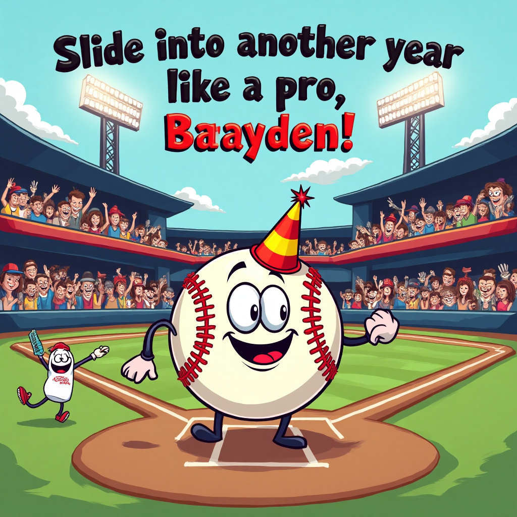 Baseball , and Birthday Card