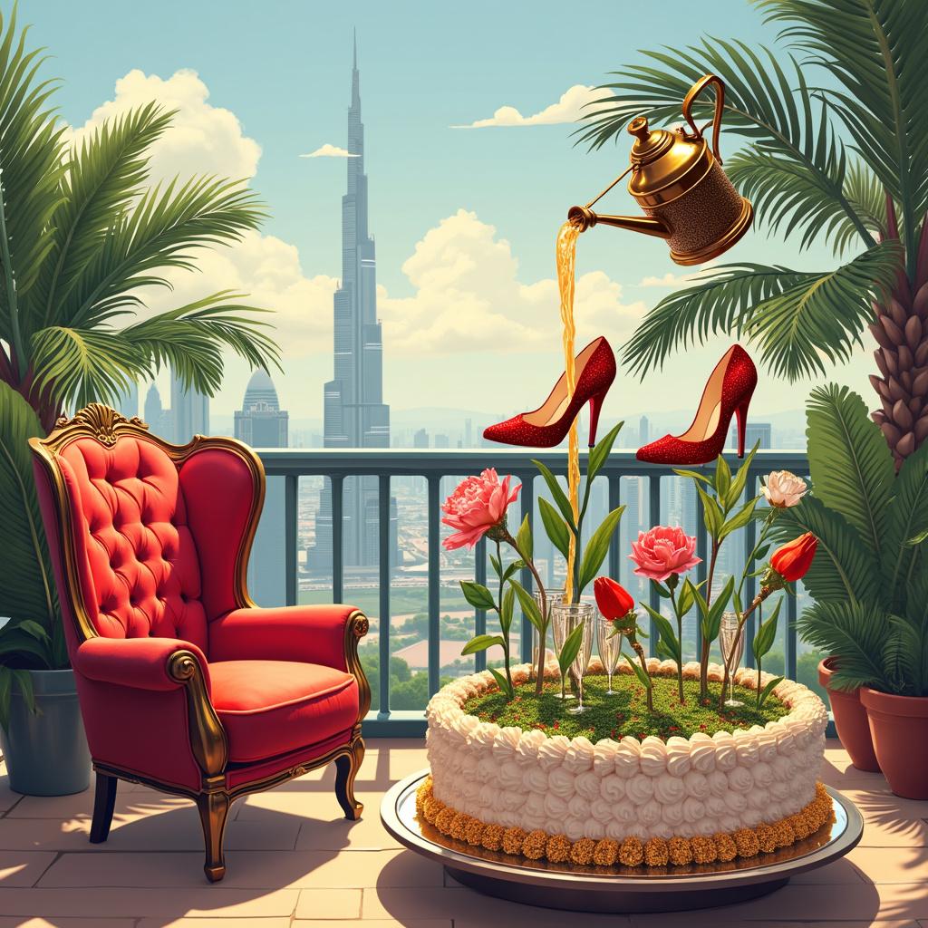 Champagne, Dubai , Gardening, Christian louboutin shoes , and Diamonds Birthday Card