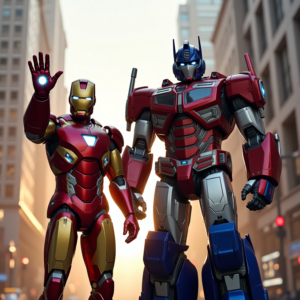 Iron man, Optimus prime , and Birthday Card