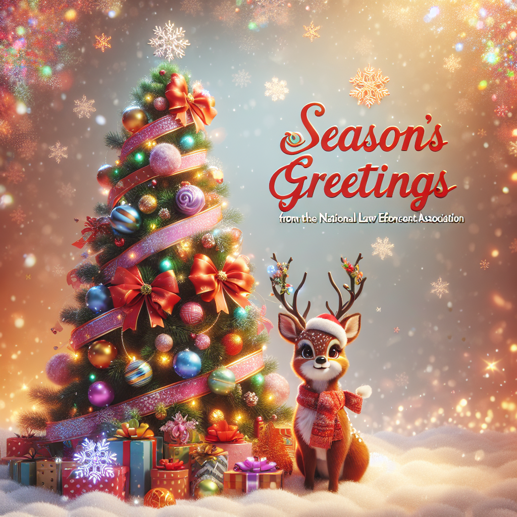 In this cute cartoon, a festive Christmas tree is the centerpiece, decorated with ribbons and surrounded by soft snowflakes. At its base, a small deer with a Carabinieri hat looks on with bright eyes. The scene conveys season's greetings with the phrase 'Buone Feste Associazione Nazionale Carabinieri Urgnano' displayed prominently.
Generated with these themes: cerbiatto con cappello carabinieri albero fiocchi di neve.
Made with ❤️ by AI.