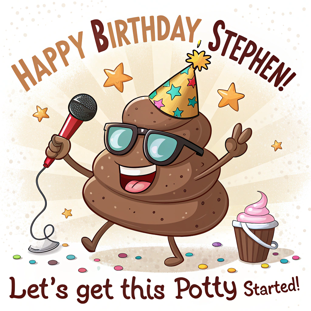 Poop, and Birthday Card