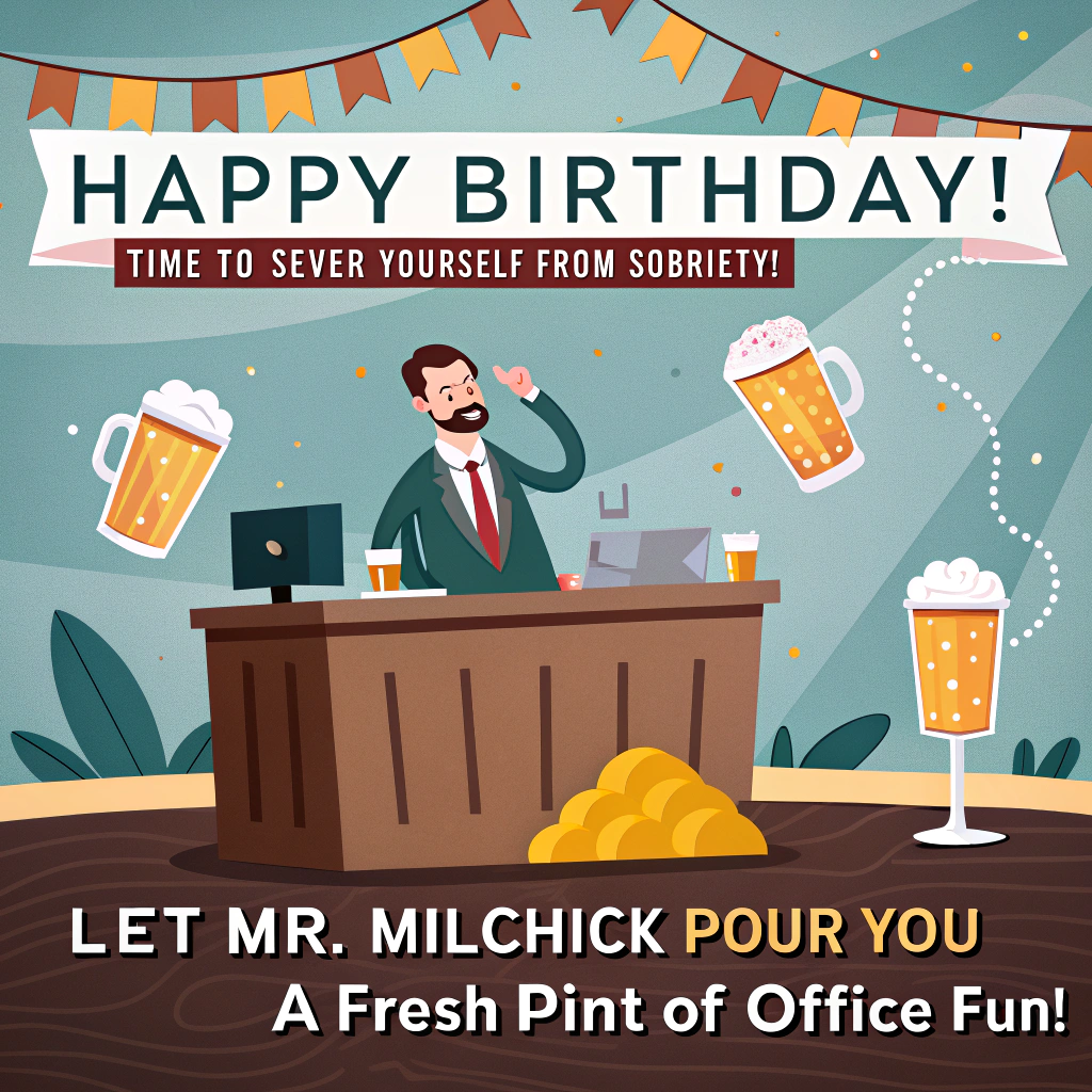 Severance (TV show), Mr. Milchick, Beer, , and Birthday Card