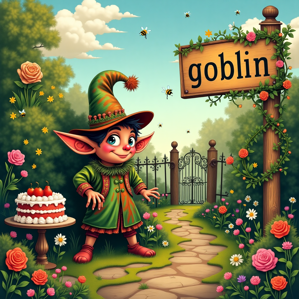 Scheming goblin Mothers-day Card