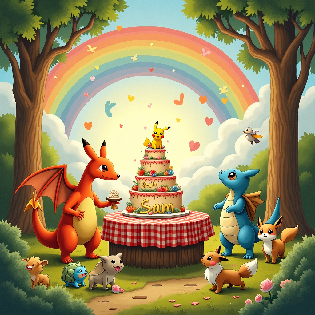 Pokemon Birthday Card