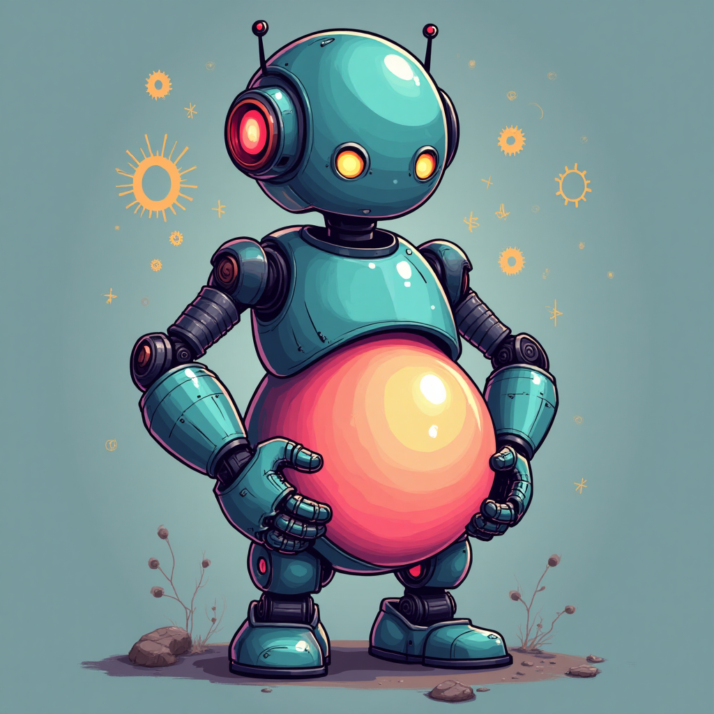 Robot women, D-20A, , and New-baby Card