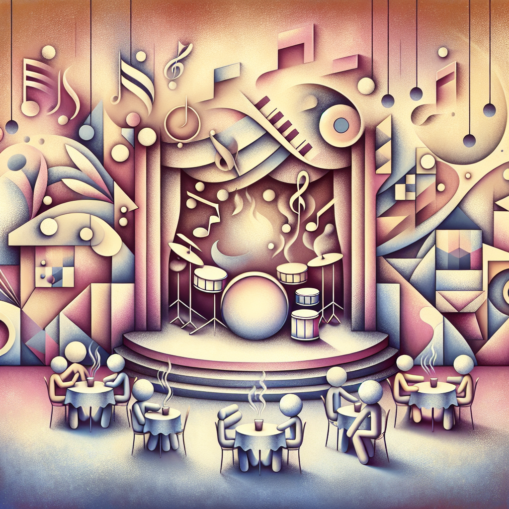 Drums, Theatre, and Cafe Birthday Card