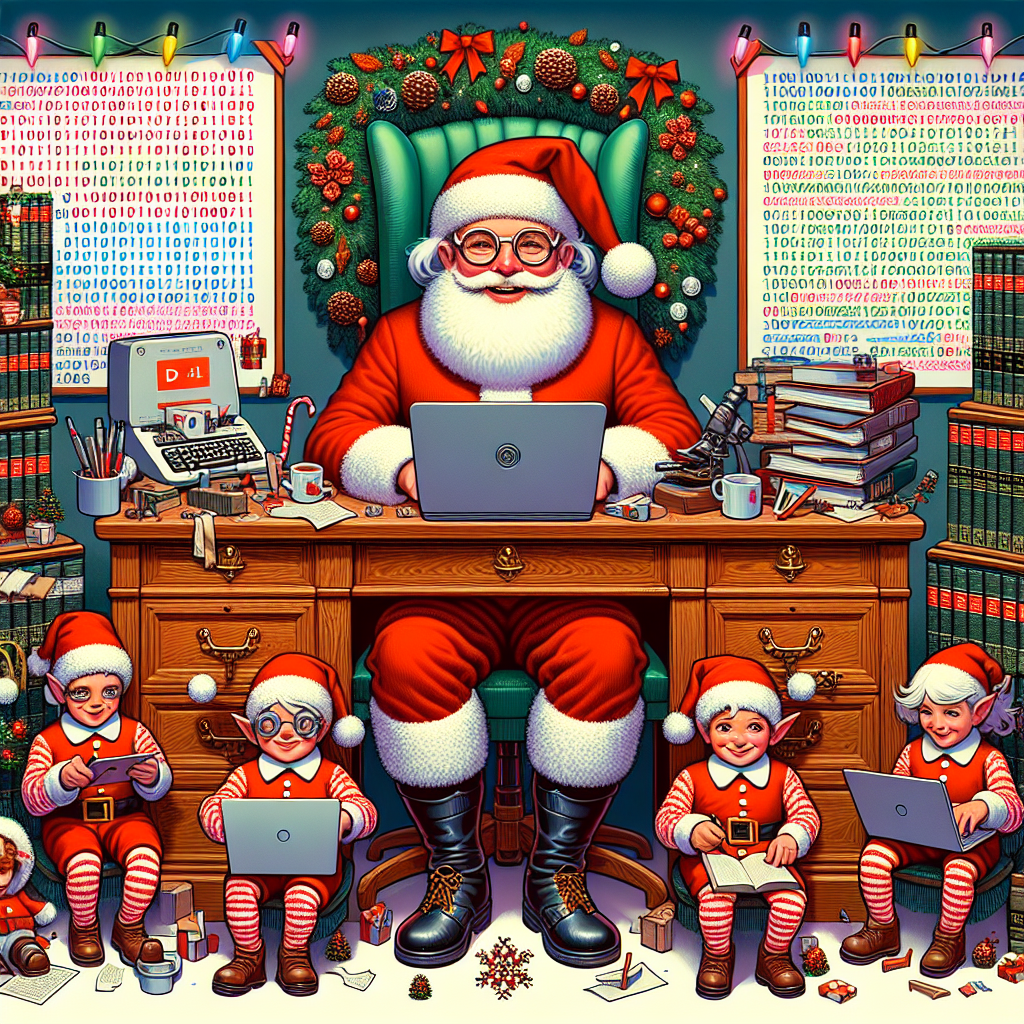 Nerds Computer science legal domain AI Christmas Card