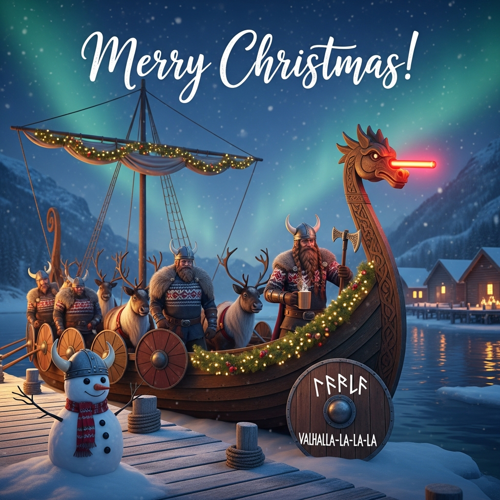 Vikings, and Christmas Card