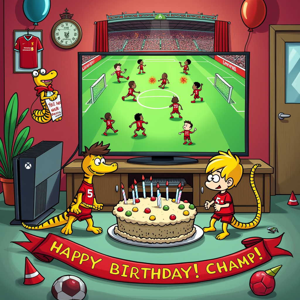 Liverpool fc, Football, Python, and Xbox Birthday Card