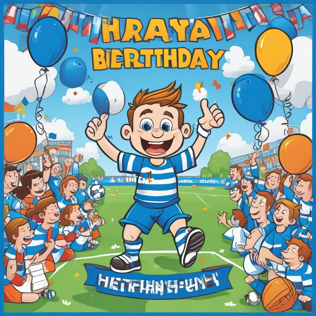 Queens Park Rangers, and Football Birthday Card