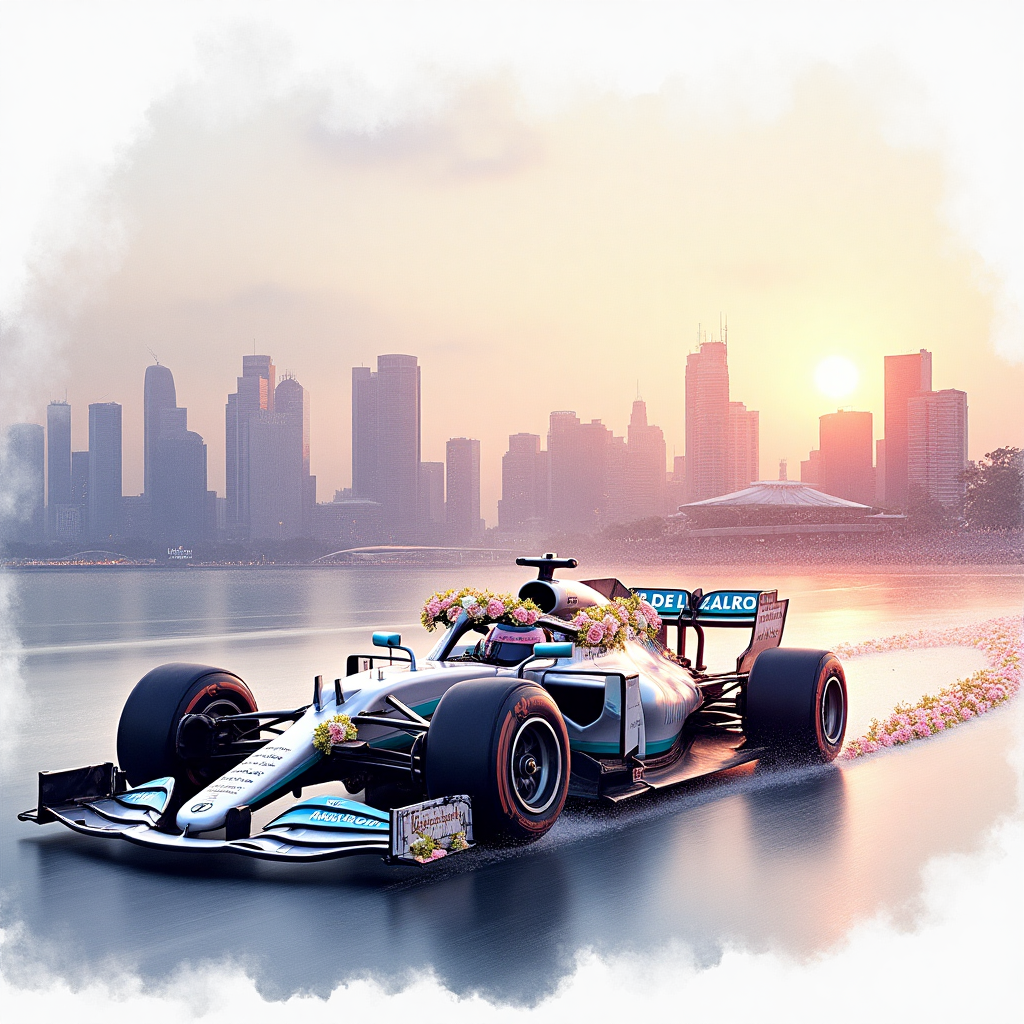 Singapore, f1, and Wedding Card