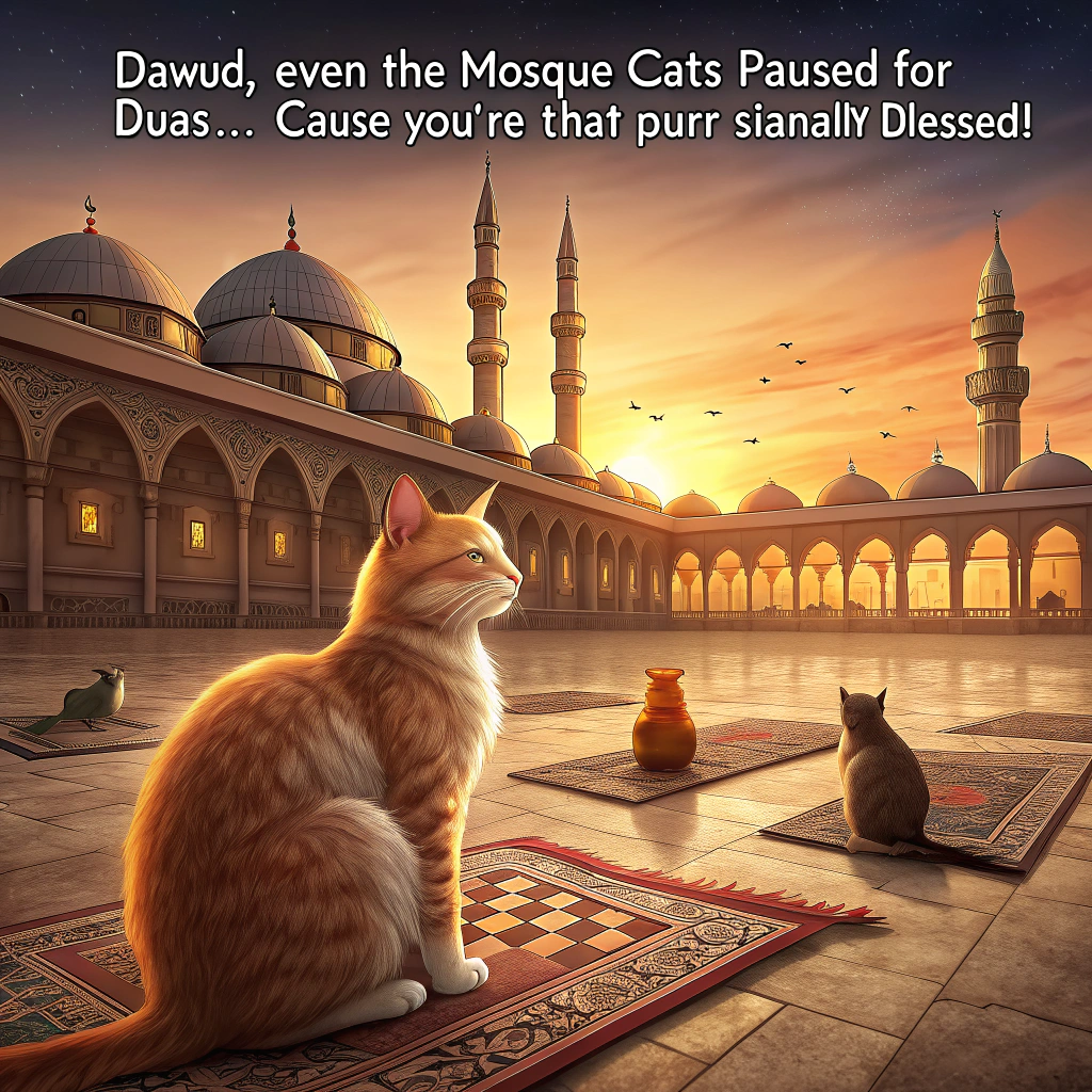 Islamic, and Cat Birthday Card