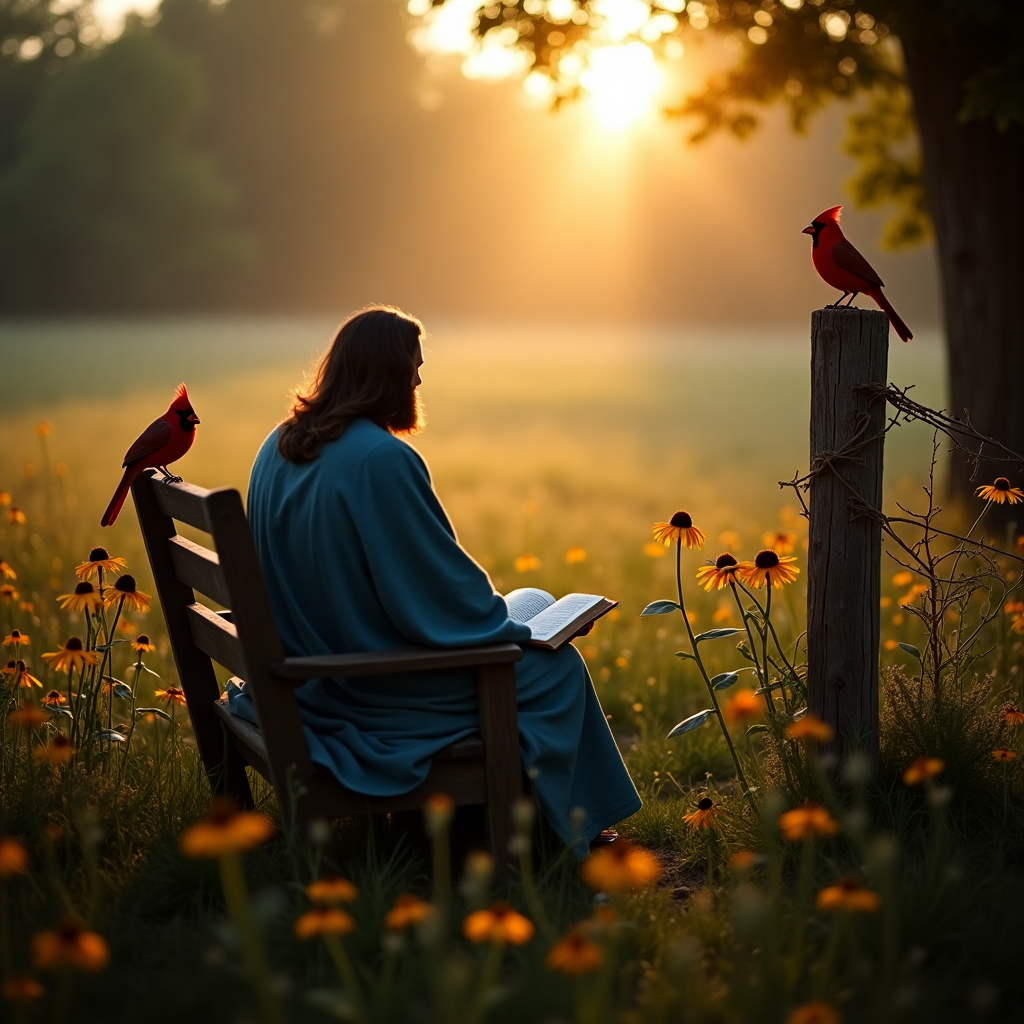 Jesus, Black eyed Susan , Loves blue , Cardinals , and Love Birthday Card