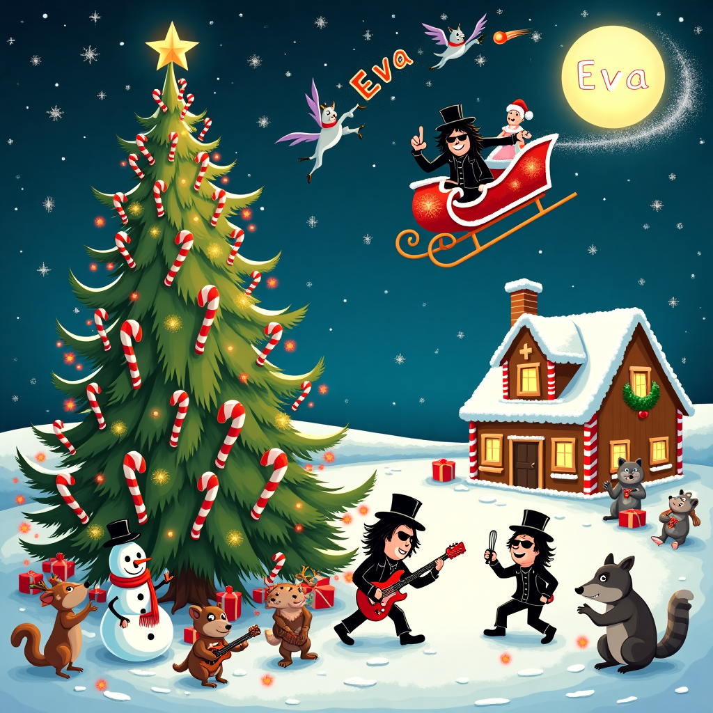 Alice Cooper Christmas Card