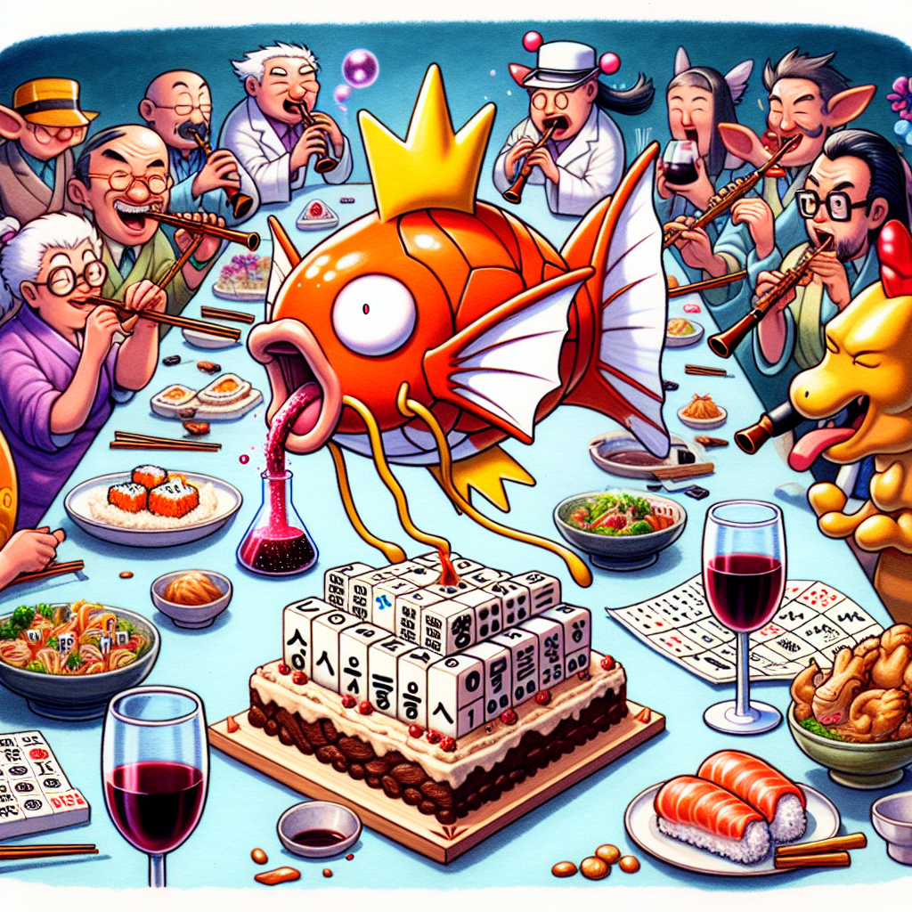 Clarinet, mahjong, sudoku, sushi, magikarp, korean food, chemistry, and Red wine Birthday Card