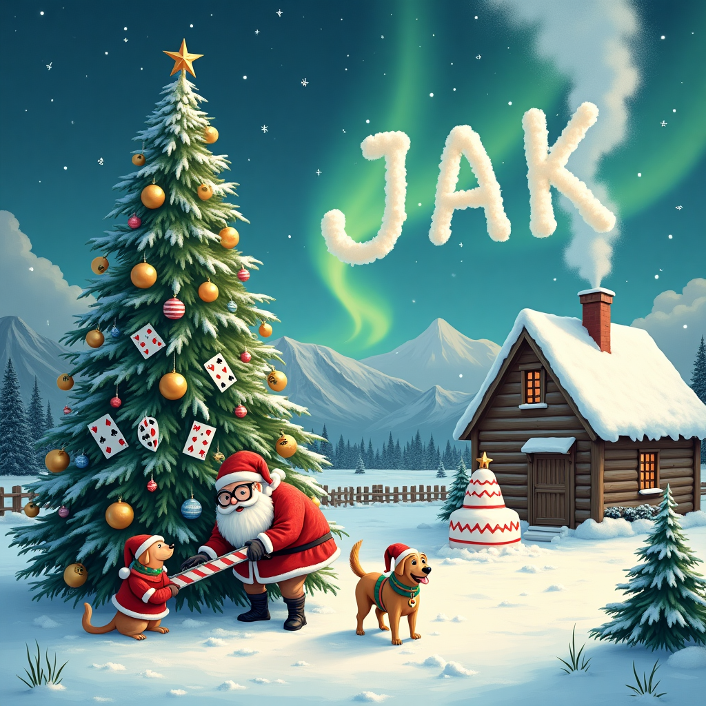 Labrador, Tree surgeon, Iceland, Magic card game, and Chef Christmas Card