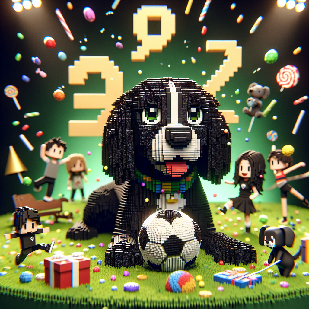 Visualize a festive birthday scenario animated with cartoon charm and radiating happiness. At the core, an endearing black springer spaniel with large, captivating eyes sits on a lively green lawn, a soccer ball at its feet, depicting a fondness for the sport. Around it, an array of colorful candies fall like confetti, instilling a sense of playful magic to the scene. On one side, a cartoon girl in a dark dress with distinctive braids stands, her usual somber image converted into a light-hearted and less grim appearance. Close by, a display of gymnastics enthralls, with sketch-like characters executing athletic maneuvers, emphasizing the celebrant's zeal. At the center of the celebration, a gigantic '9' constructed from voxel-style blocks ascends with digital delight. Throughout the composition, the cheerful rhythm of pop music is perceptible, as illustrated by animated musical notes floating mid-air.
Generated with these themes: Black springer spaniel, Football, Sweets, Wednesday Adams, Gymnastics, Taylor Swift, 9, and Minecraft.
Made with ❤️ by AI.