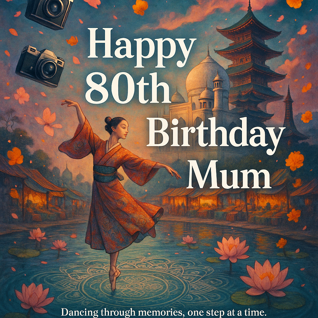 undefined
Generated with these themes: India, Japan, travel, photography, ballet and tap dancing, and .
Made with ❤️ by AI.