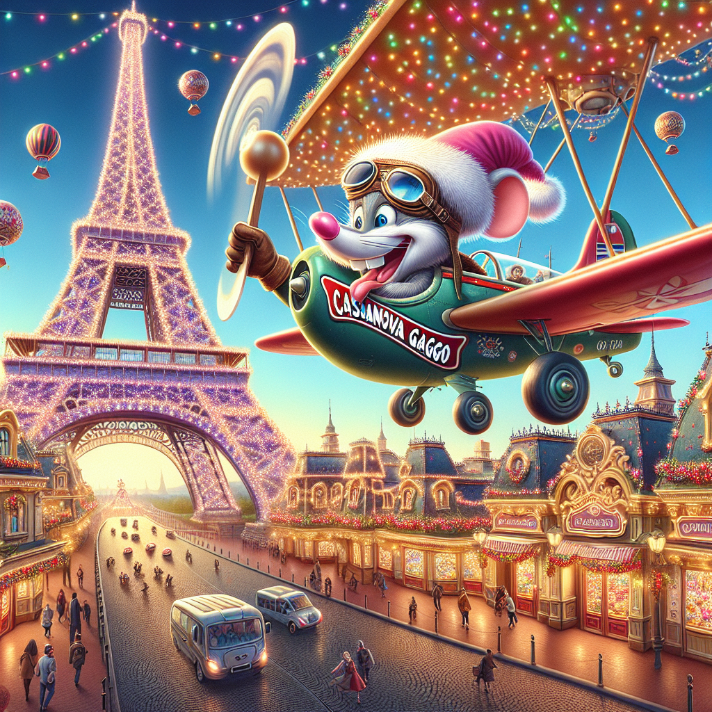 Paris, Spring, Airplane, Disneyland Paris, and Hair removal Christmas Card