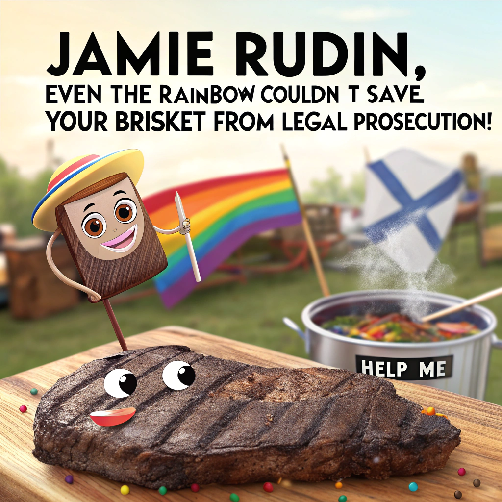 Gay Flag, Israel, The Law, and Burnt Food Sympathy Card