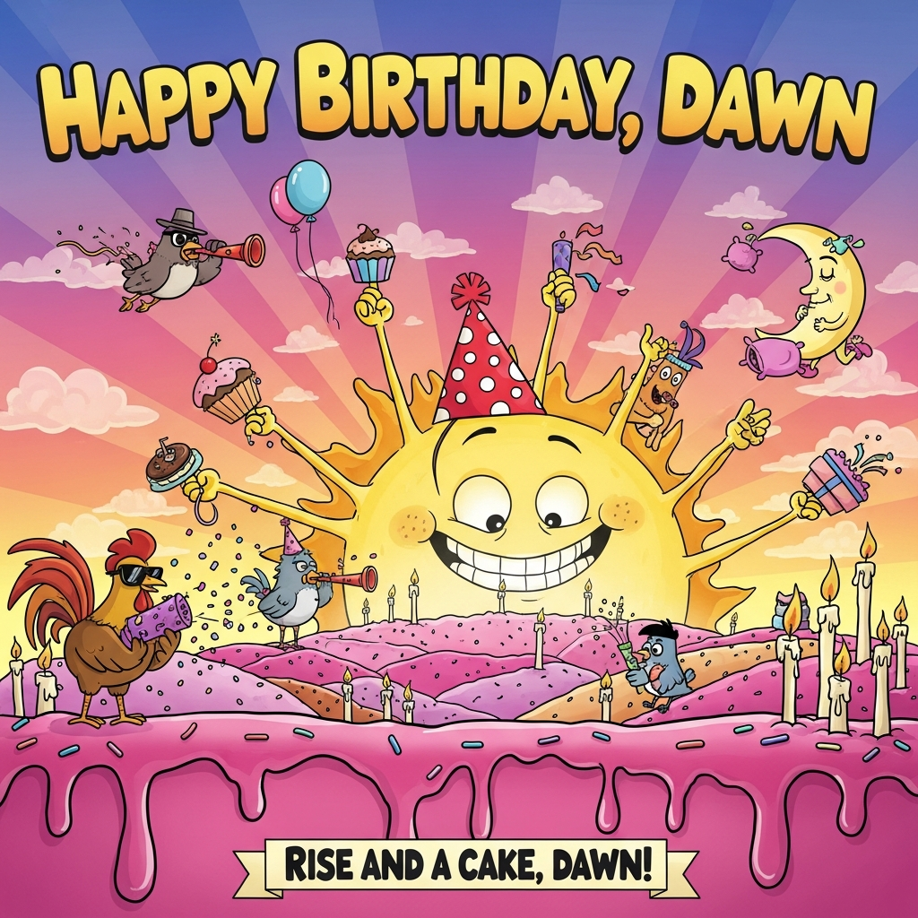 Sunrise, and Birthday Card