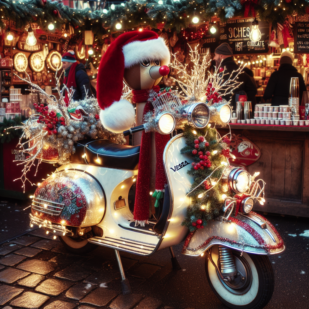 Vespa Christmas Card