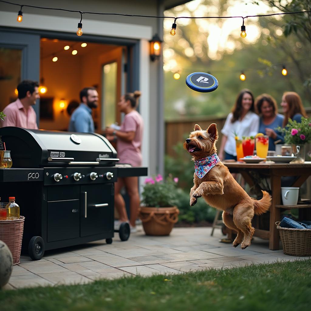 Kokoni dog, Play station, Drinking, and Barbeque Birthday Card
